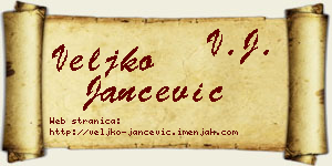 Veljko Jančević vizit kartica